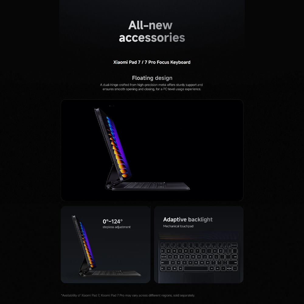 Xiaomi Pad 7 Pro 8GB+256GB/ 12GB+512GB | Qualcomm SM8635 Snapdragon 8s Gen 3 (4 nm) | 11.2 inch, PS LCD | 50MP Main Camera | Li-Po 8850 mAh