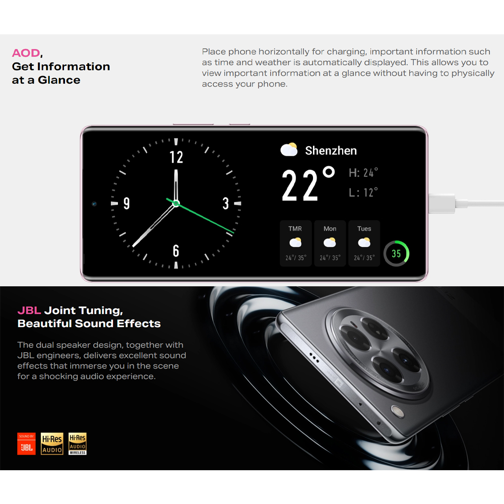 Infinix ZERO 40 5G 12GB+256GB | Android 14 XOS 14.5 | 6.78 inches, FHD+ With Curved Screen | Front & Rear 4K Vlog