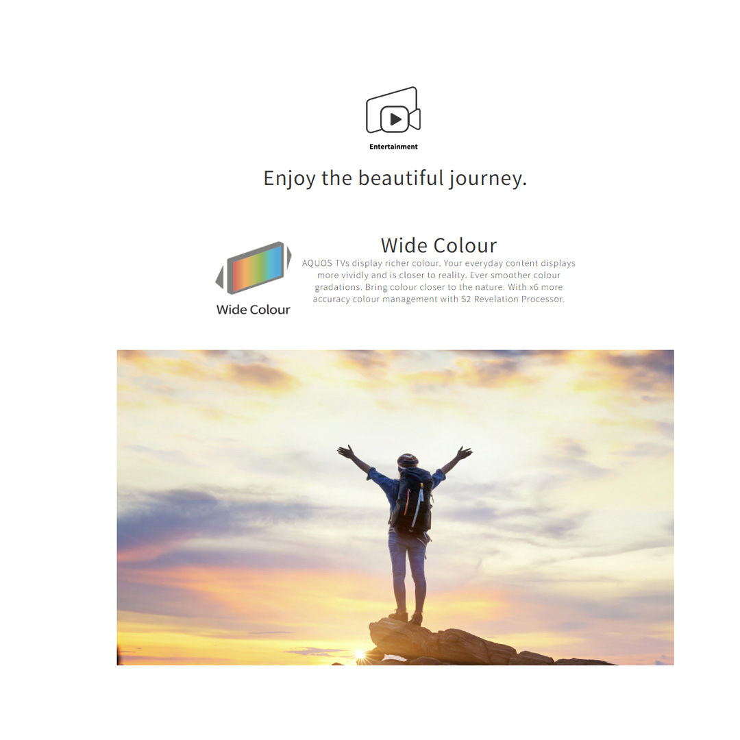 SHARP 42" AQUOS FHD Google TV 2TC42EG1X | X4 Revelation Processor | Slim Bezel Design | Sound Reflector | OK Google | Game Low Latency | Comfort Mode | Chromecast Built-In | Google TV with 2 Year Warranty