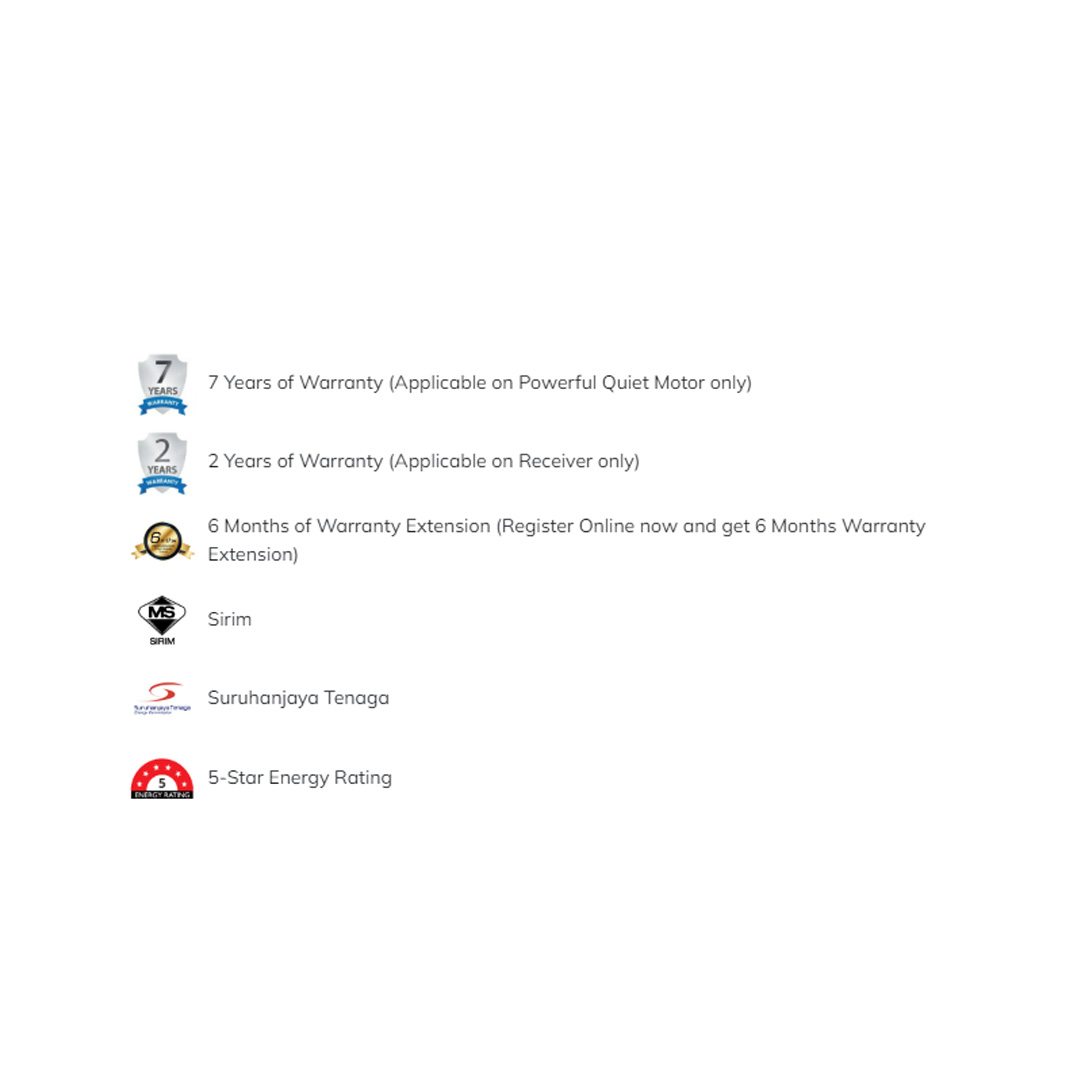 Rubine 56" Avens Series 5 Blades DC Motor Ceiling Fan | 9F+9R Speed RF Remote Control | Sleep Mode | Ceiling Fan with 1 Year Warranty