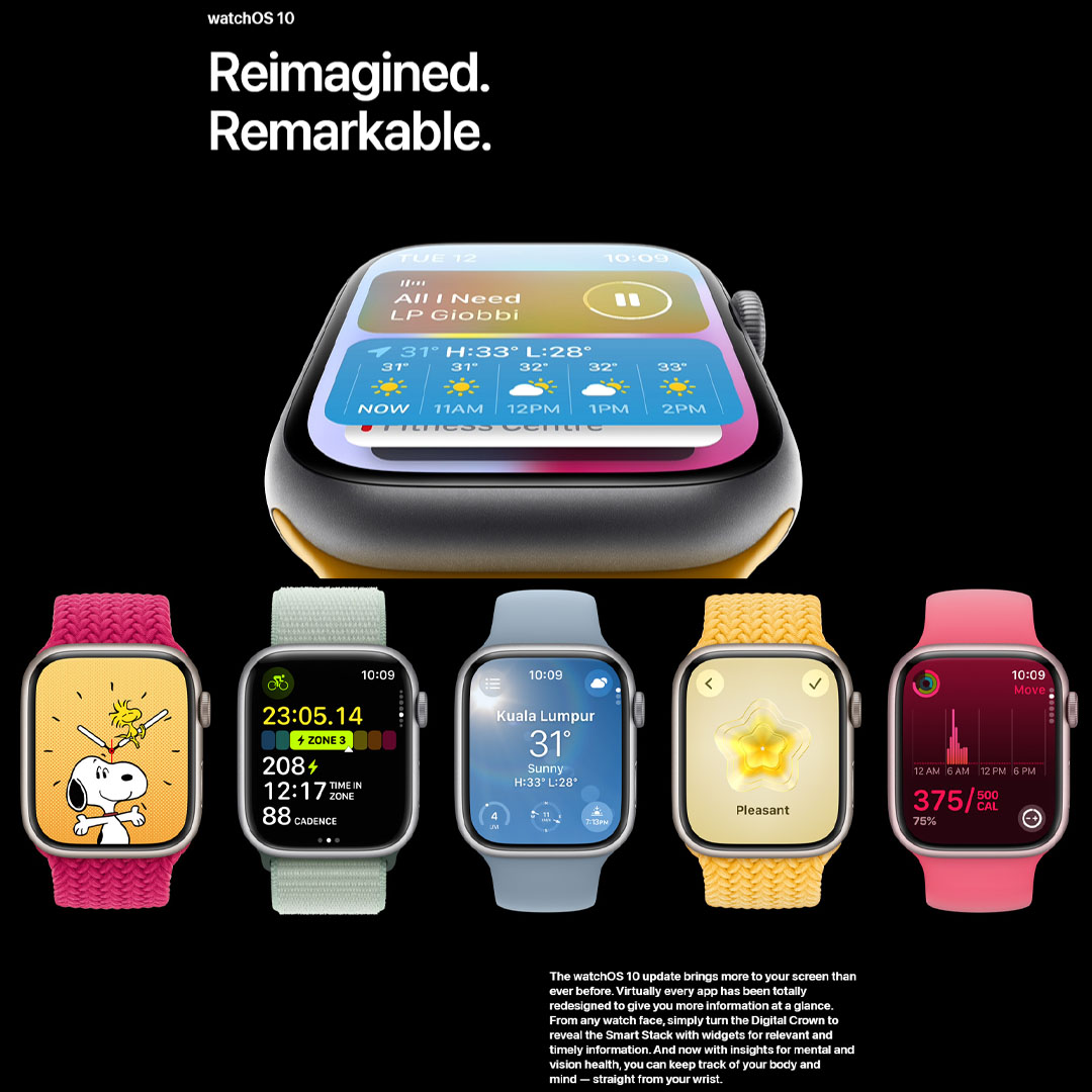 Apple Watch Series 9 Pink Aluminum Case with Pink Solo Loop - GPS + Cellular | Carbon-Neutral | Powerful insights at a glance | Crash Detection | Apple Watch with 1 Year Warranty