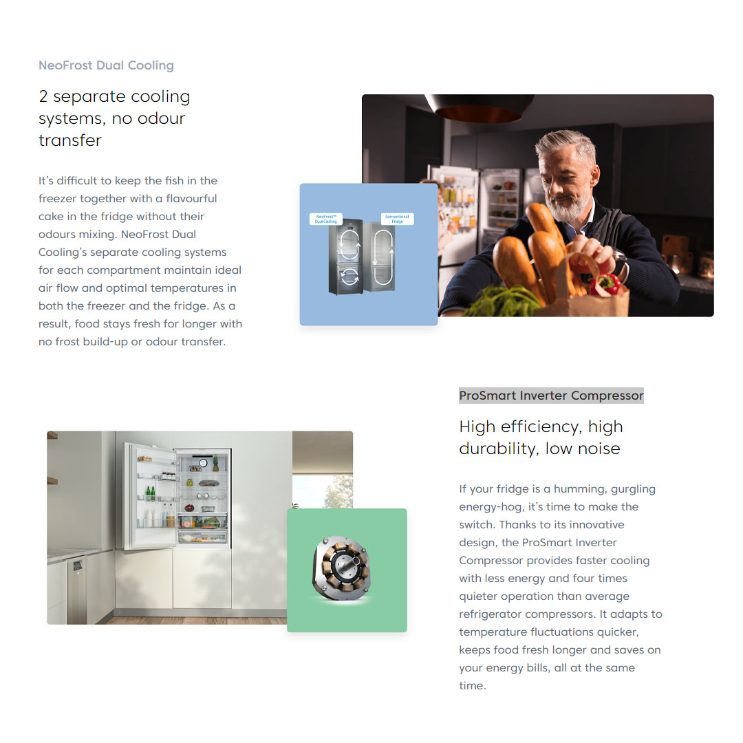 Beko 415L 2 Door Bottom Mount ProSmart Inverter Refrigerator RCNT415E50VZWB | 5* Energy Efficiency Class | ProSmart Inverter Compressor | Active Odour Filter | EverFresh+ | Refrigerator with 2 Years General Warranty & 12 Years Motor Warranty