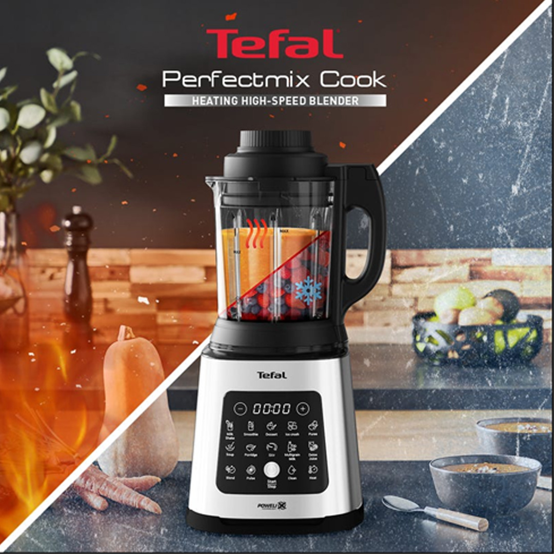 Tefal 2L PerfectMix Cook & Steam Blender BL83SD | 10 Automatic Programs | Removable Blades | High-Speed Blending | Blender with 2 Year Warranty