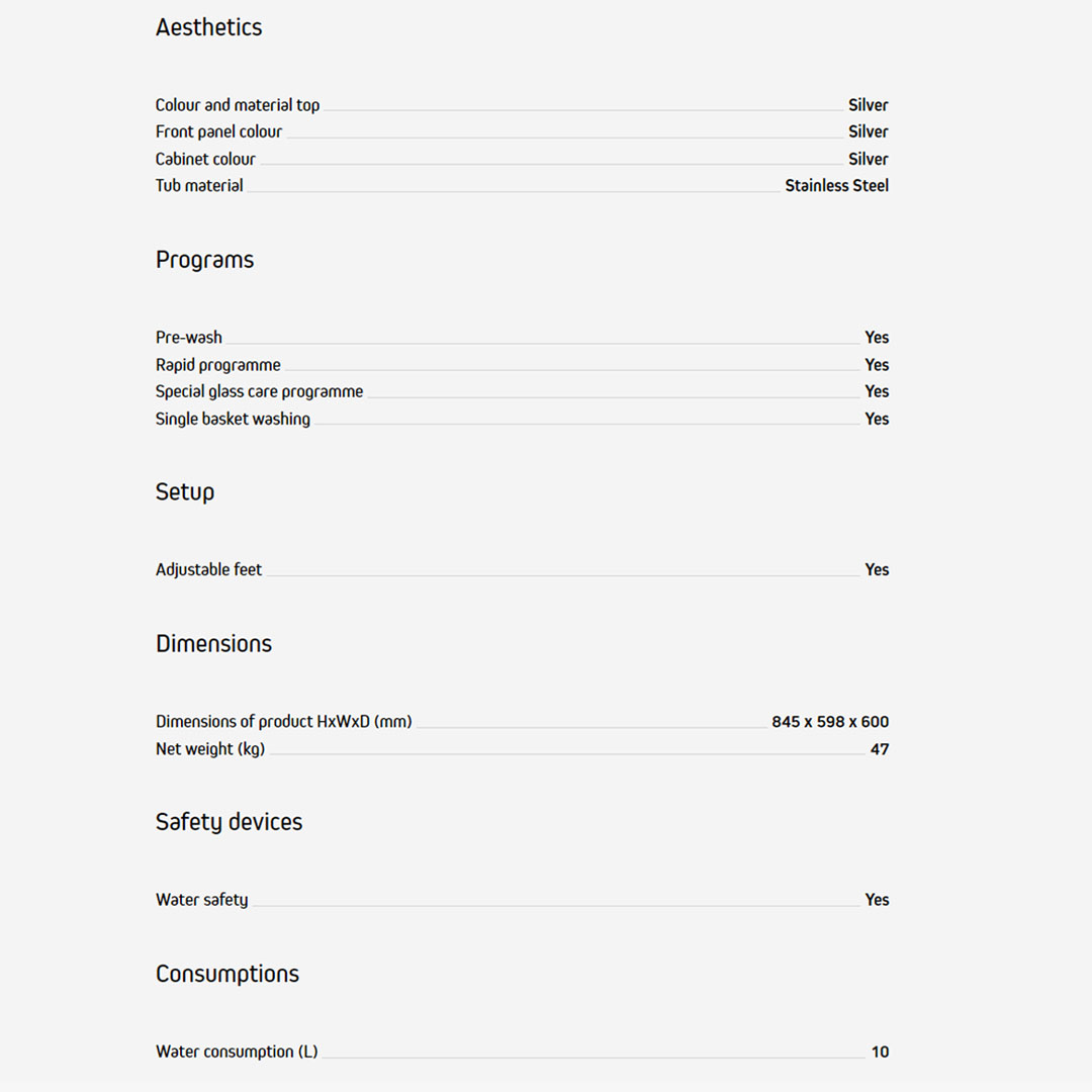 Brandt 12/15 Place Setting Free Standing Dishwasher DWF128DW/BDF54DXA | Hygiene+ | Extra Drying | Up to 24 hours | Dishwasher with 1 Year Warranty