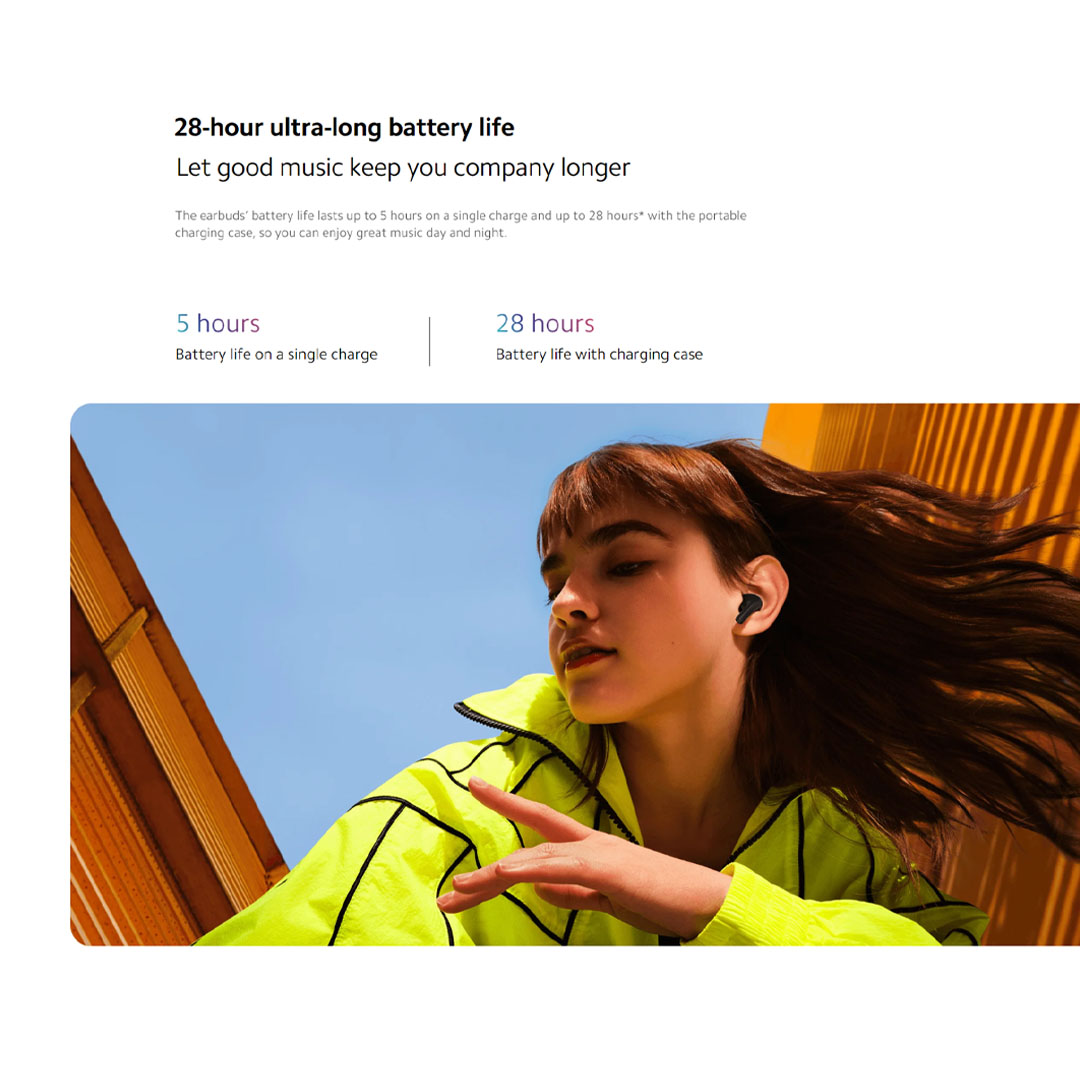 Xiaomi Redmi Buds 4 Active | Advanced Bluetooth | 12mm dynamic driver | Fast charging | Earbuds with 1 Year Warranty