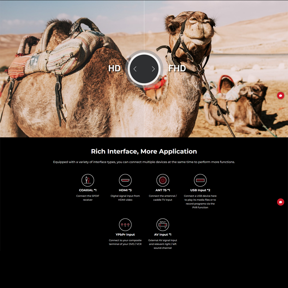 Caixun 40" 2K Basic TV (PROXIS) | Narrow Frame Design | Rich Interface, More Application