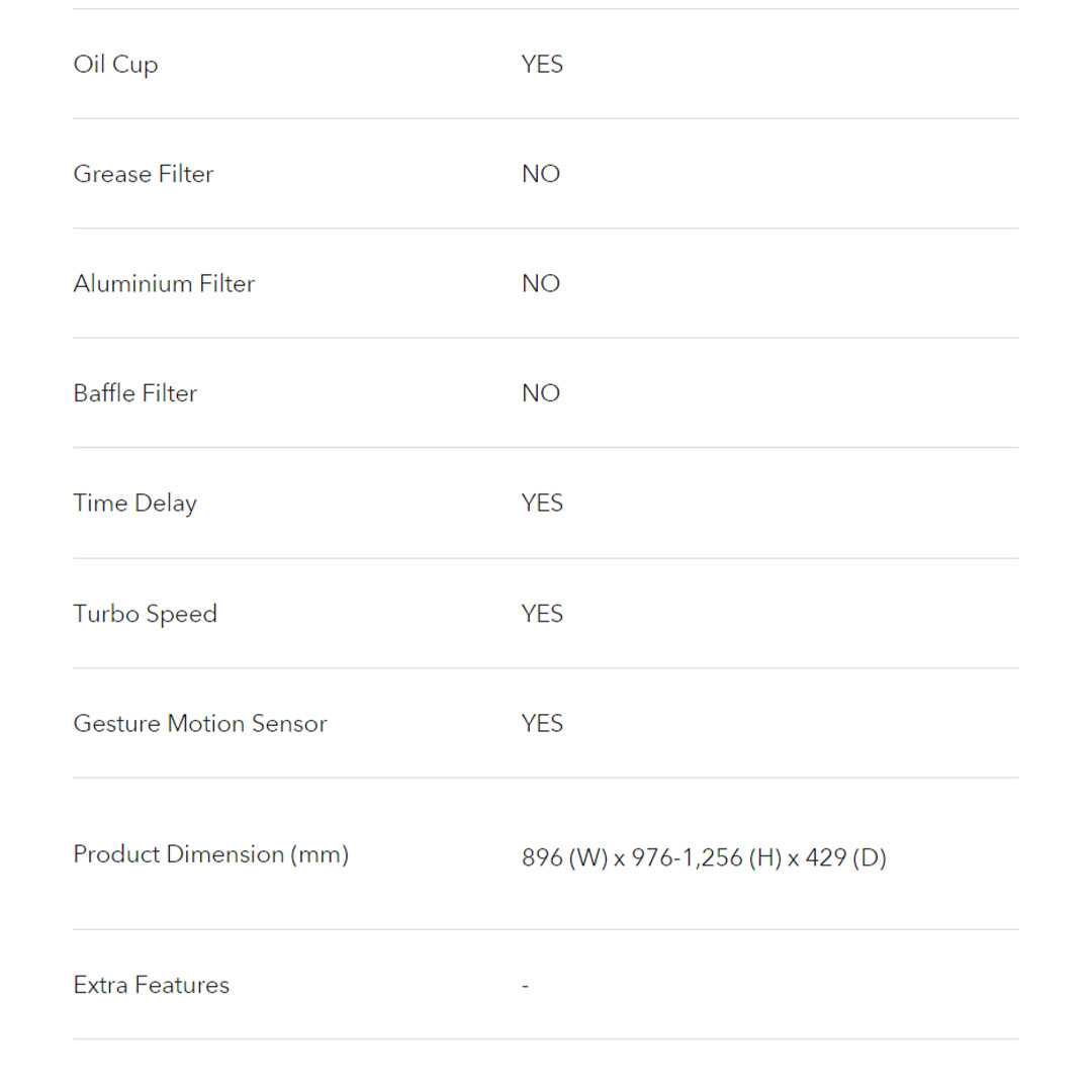 ELBA 1600 m³/hr Designer Hood ETERNO EH-N9128ST(BK) |  3-speed Sensor Touch Control | 40⁰ HYDRAULIC POWERMATIC HINGE OPENING | Premium Stainless Steel Chasis | Hood with 1 Year Warranty