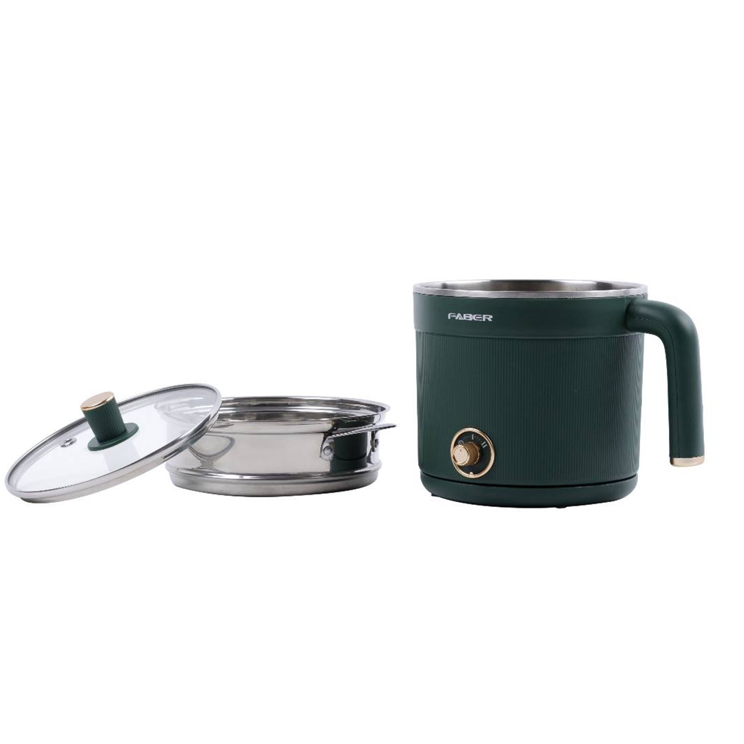 FABER 1.2L Retro Series Handy Multi Cooker FMC R1222 | Boil-Dry Protection | Safety Cut-Off Operation | Indicator Light | Multi Cooker with 1 Year Warranty