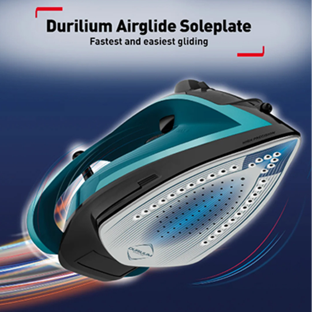 Tefal 2800W Ultraglide+ Steam Iron FV5847 | Vertical Steam | Anti-Drip | Auto-Off | 270 Water Tank Capacity | Spray  | Steam Iron with 2 Year Warranty