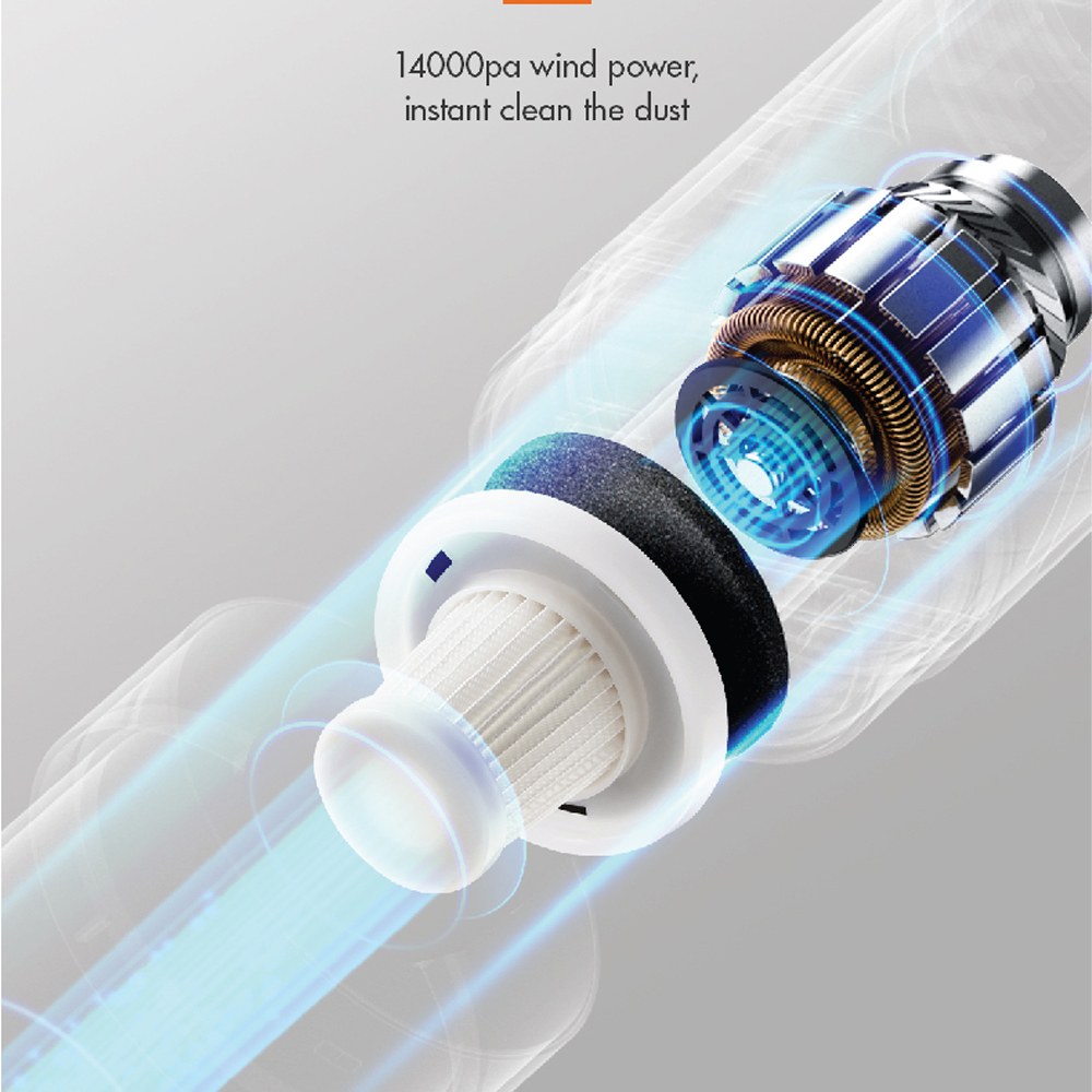 Gaabor 500W Stick Vacuum cleaner | VCW14M-WH01B | Stainless Steel Handle | New Filtration System