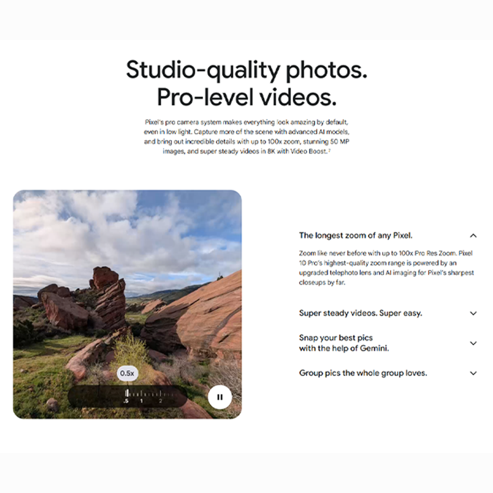 Google Pixel 10 Pro XL | Google Tensor G5 (3 nm) | Fast Charging 45W | Battery 5200mAH | 6.8-inch LTPO OLED Display | 100x Pro Res Zoom