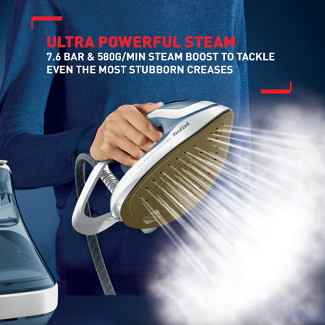 Tefal 2700W Pro Express Ultimate II Steam Generator Iron GV9710 | Vertical Steam | High Pressure Boiler | Lock-System | Steam Iron with 2 Year Warranty