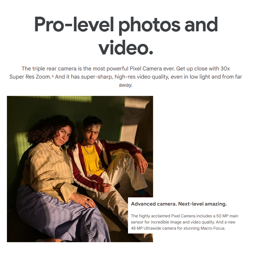 Google Pixel 9 Pro XL 16GB+512GB | Super Res Zoom up to 30x | Fast wireless charging | Anti-malware and anti-phishing protection