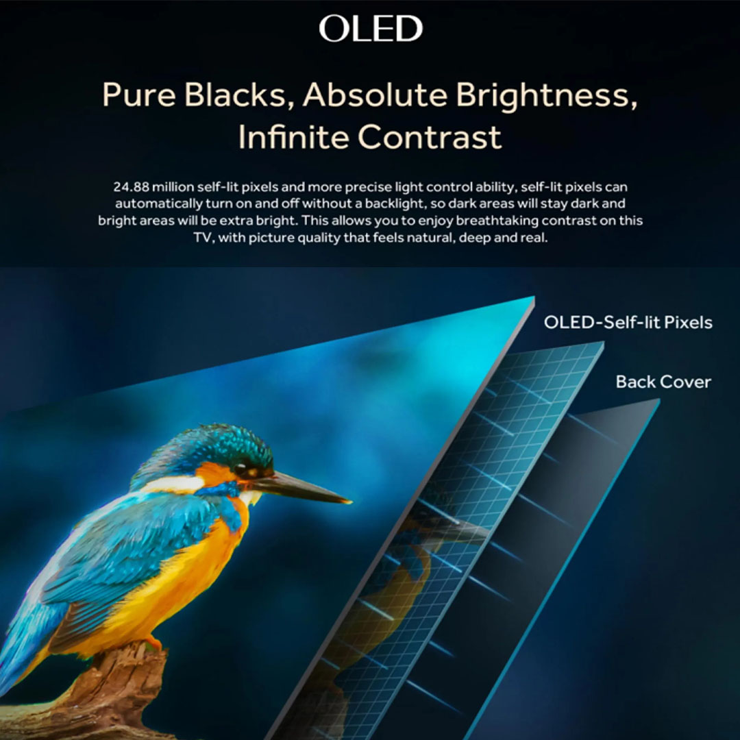 HAIER 55" OLED 4K HDR Smart LED TV H55C900UX | OLED Google Drive Series | Dolby Vision |  Sound System | 120 Hz | Smart LED TV with 3 Year Warranty