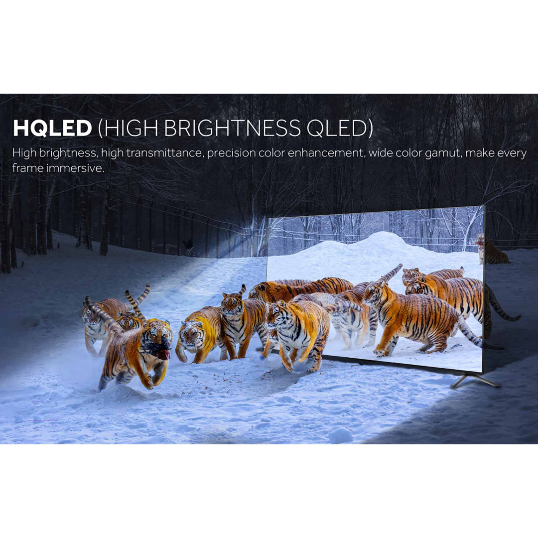 HAIER 50"/85" 4K UHD Android HQLED TV H50S5UG PRO/H85S5UG PRO | MEMC | HQLED | Far Field Voice Recognition | Android 11 | Chromecast | Google Assistant | HDMI | USB | Android TV with 3 Year Warranty