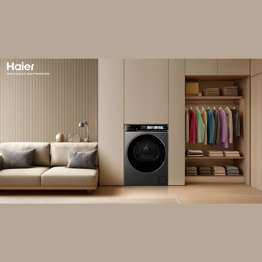 HAIER 14KG Color AI Heat Pump Dryer HD140-AR367S8U1 | Ultra Reverse Tumble | Ultra Sense Function | WIFI Control