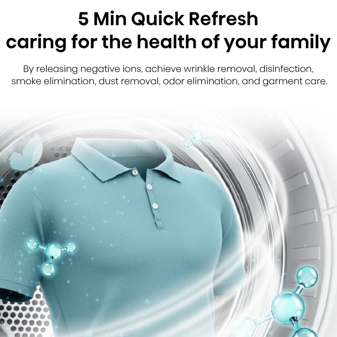 HISENSE 10.5KG Front Load Washing Machine WF5S1075BB | Active Hygiene | Remove 99.99% Bacteria | Sterile Rubber Seal | Washing Machine with 1 Year Warranty