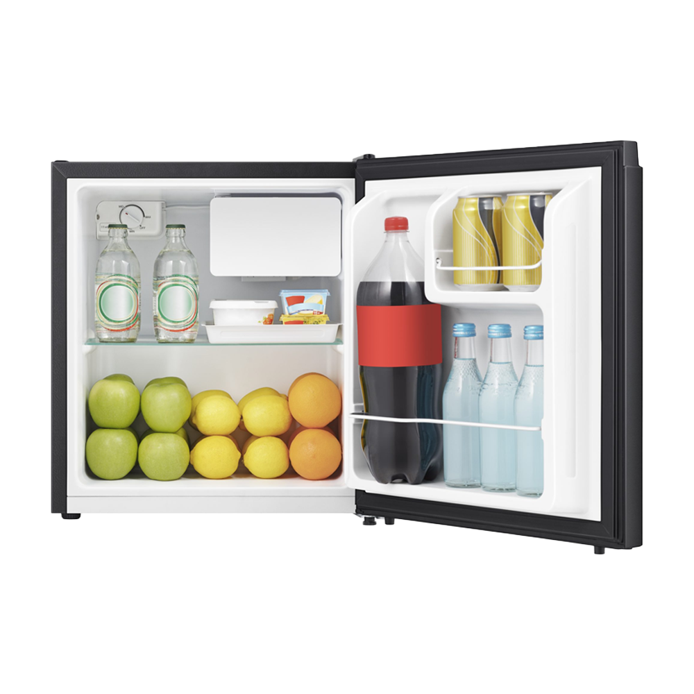 HISENSE 60L Minibar RR60D4ABN Single Door Fridge Mini Bar Refrigerator | Reversible Door | Separate Chiller Zone | Adjustable Thermostat