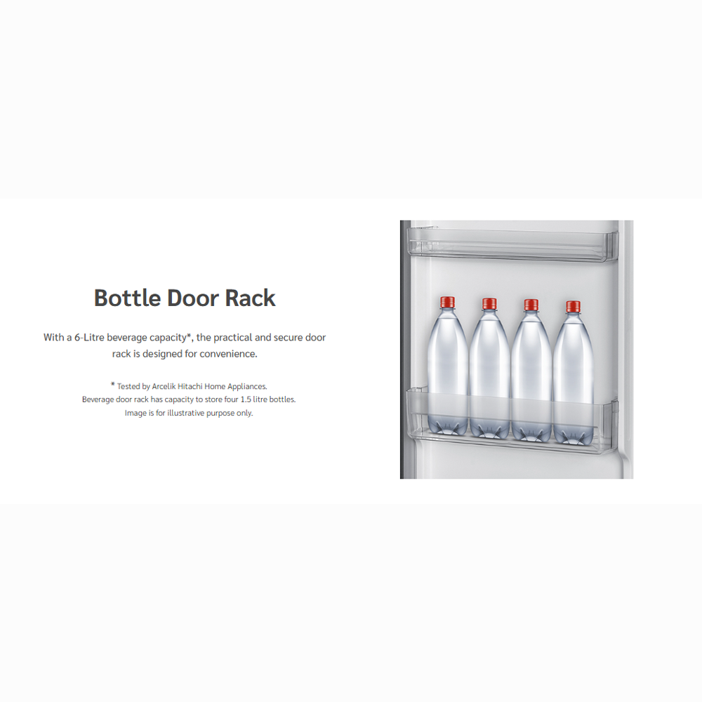 Hitachi 182L 2 Doors Top Mount Inverter Refrigerator HRTN5198MXMY |Tempered Glass Shelves| Quick Freezing