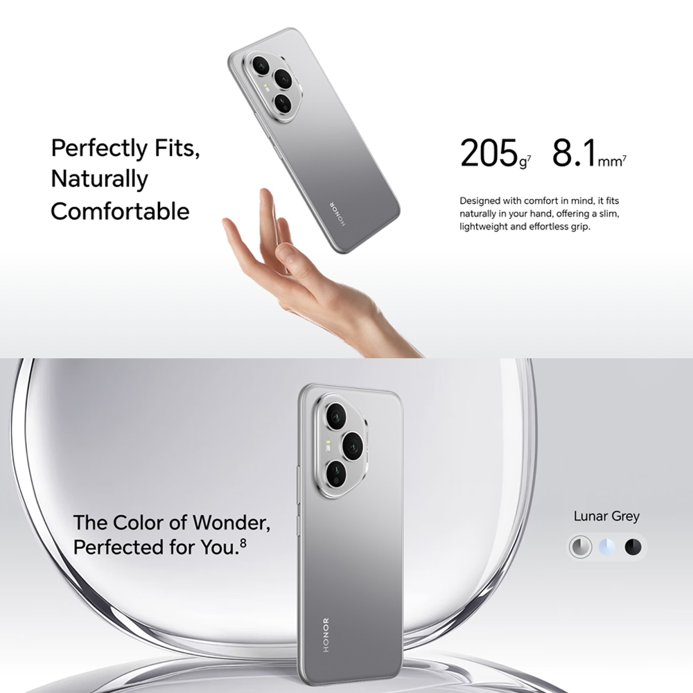 HONOR 400 Pro 12GB+512GB | 200MP Main Camera | 6.7 inch | Qualcomm SM8650-AB Snapdragon 8 Gen 3 (4 nm) | Li-Po 6000 mAh,Fast charging 100W | Android 15, MagicOS 9