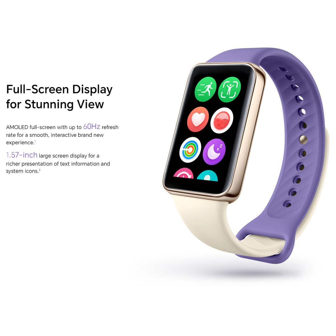 HONOR Band 9 | 1.47" Large AMOLED Screen |  Intelligent 24-Hour Heart Rate Monitor | 14 Days Long Battery Life | 10 Professional Workout Modes | Smart Band with 1 Year Warranty