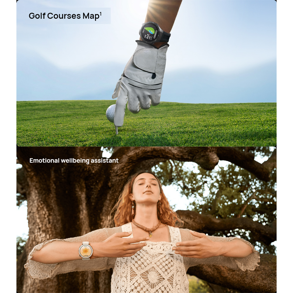 Huawei WATCH GT 5 Pro | Sculpted with aerospace-grade titanium alloy | Pro-Level Sports Golf Courses Map