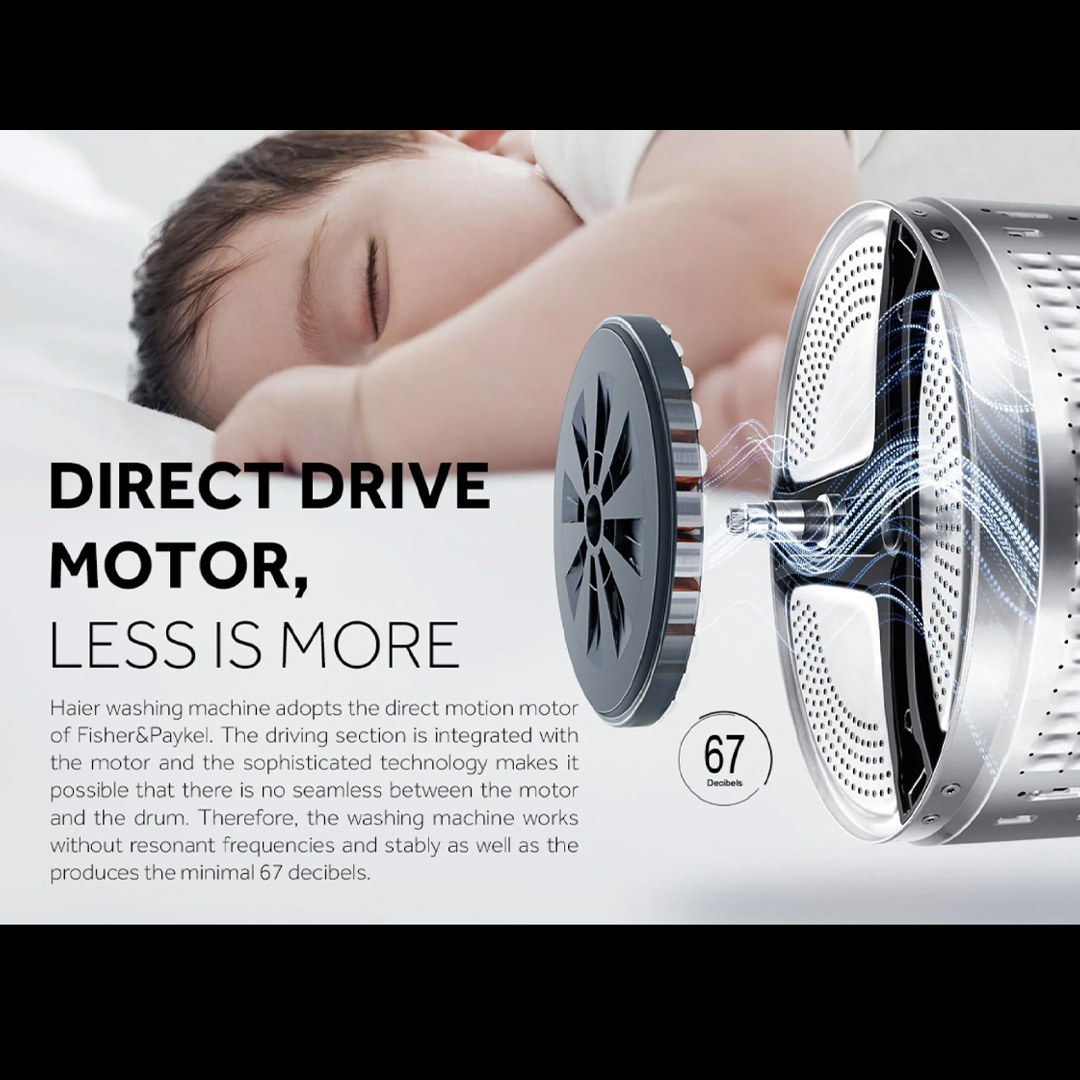 HAIER 18KG Top Load Inverter Washing Machine Graphite Silver HWM180-BD2178S8 |  DD Inverter | Pillow Drum | Auto Dosing | Washing Machine with 2 Years Warranty