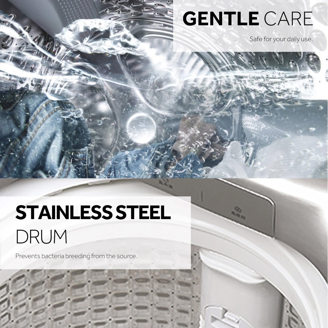 HAIER 8KG Top Load Washing Machine HWM80-1269S2 | Pillow Drum | Quick Wash | Stainless Steel Drum | Magic Filter | Washing Machine with 2 Year Warranty