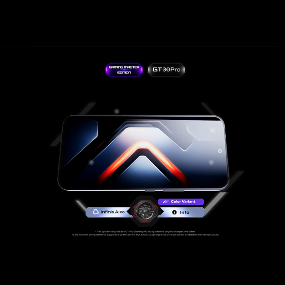 Infinix GT 30 Pro 12GB+256GB/ 12GB+512GB | 6.78 inch AMOLED | MediaTek Dimensity 8350 Ultimate | 108MP Main Camera | Li-Po 5500mAh