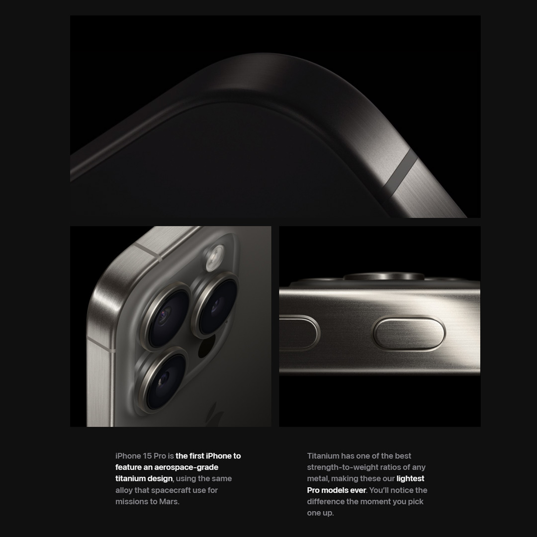 (Pre-Order Start 22.09.2023)  Apple iPhone 15 Pro | 6.1" Super Retina XDR OLED Display | 48MP Main Camera | A17 Pro Chip | Always-On Display | Crash Detection | Smartphone With 1 Year Warranty