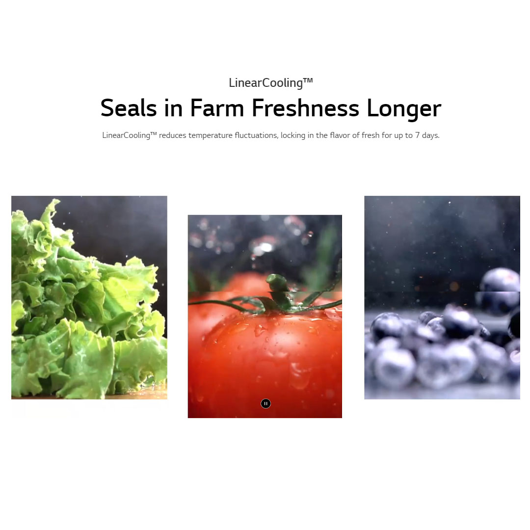 LG 635L Side by Side Smart Inverter Refrigerator Matte GC-J257SQNW | Remote Control | Smart Alert | DoorCooling+™ | LinearCooling™ | Exprese Cool | Refrigerator with 1 Year Warranty