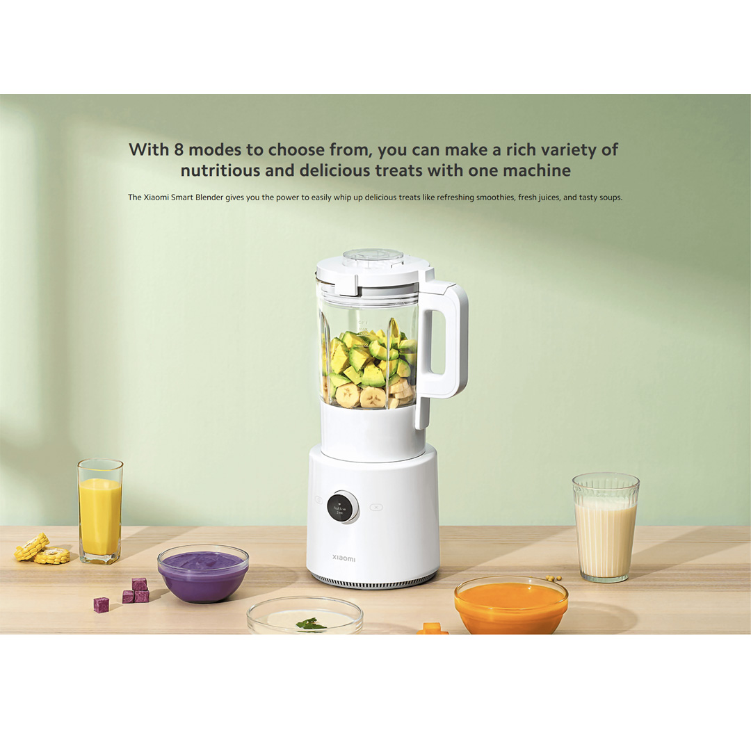 Xiaomi 1.6L Smart Blender MPBJ001ACM-1A | 8-Blade Multi-Angle Chopping | 9 Adjustable Speed Settings | Multiple Security Protection | Blender with 1 Year Warranty