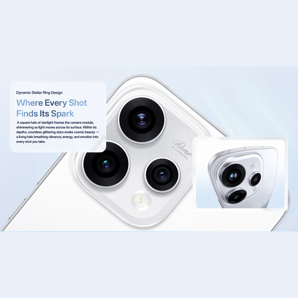 OPPO Reno15 5G | 80W SUPERVOOC™ Flash Charge | 3.5x Telephoto Vibe Portrait | AI Motion Photo Popout | 50MP Ultra Wide Selfie Camera