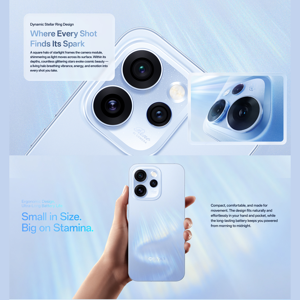 OPPO Reno15 Pro 5G | 200MP Ultra-Clear Main Camera | 80W SUPERVOOC™ Flash Charge | MediaTek Dimensity 8450 Platform