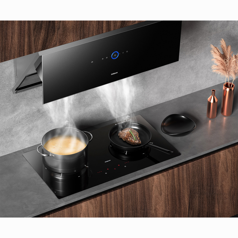 ROBAM 2 Burners Built-in Induction Hob Black SRB-W2984 | High end chip | Consheat Technology