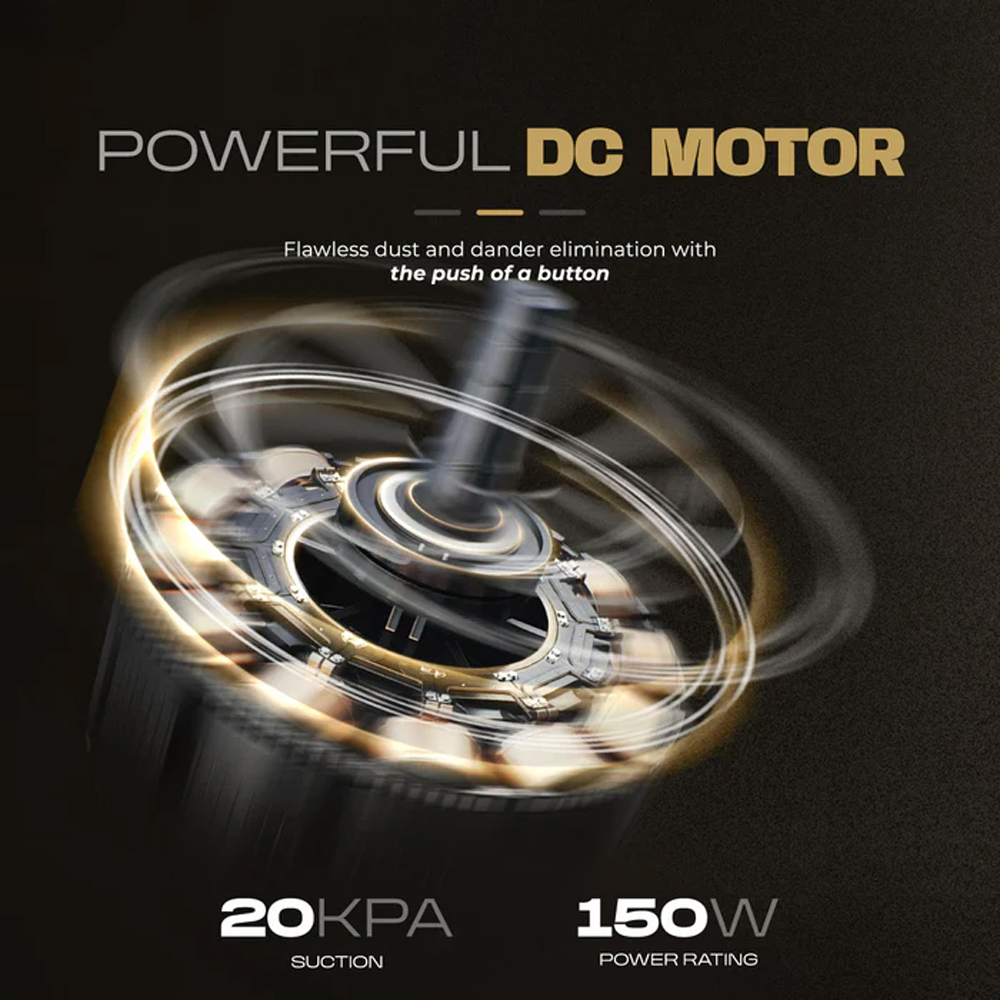 Russell Taylors 150W Dynamic Cordless Vacuum Cleaner V2 | Powerful DC Motor | 2-Speeds | Cyclonic Filtration System