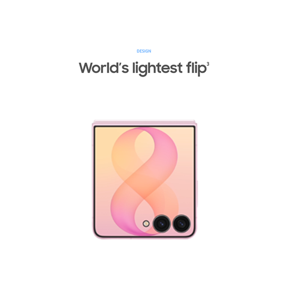 SAMSUNG Galaxy Z Flip8 12GB+256GB / 12GB+512GB | 6.9 inch, Foldable Dynamic | 50MP Rear Camera | Exynos 2600 (2 nm) | Android 17, One UI 9 | Li-Po 4300mAh, 25W Fast Charge