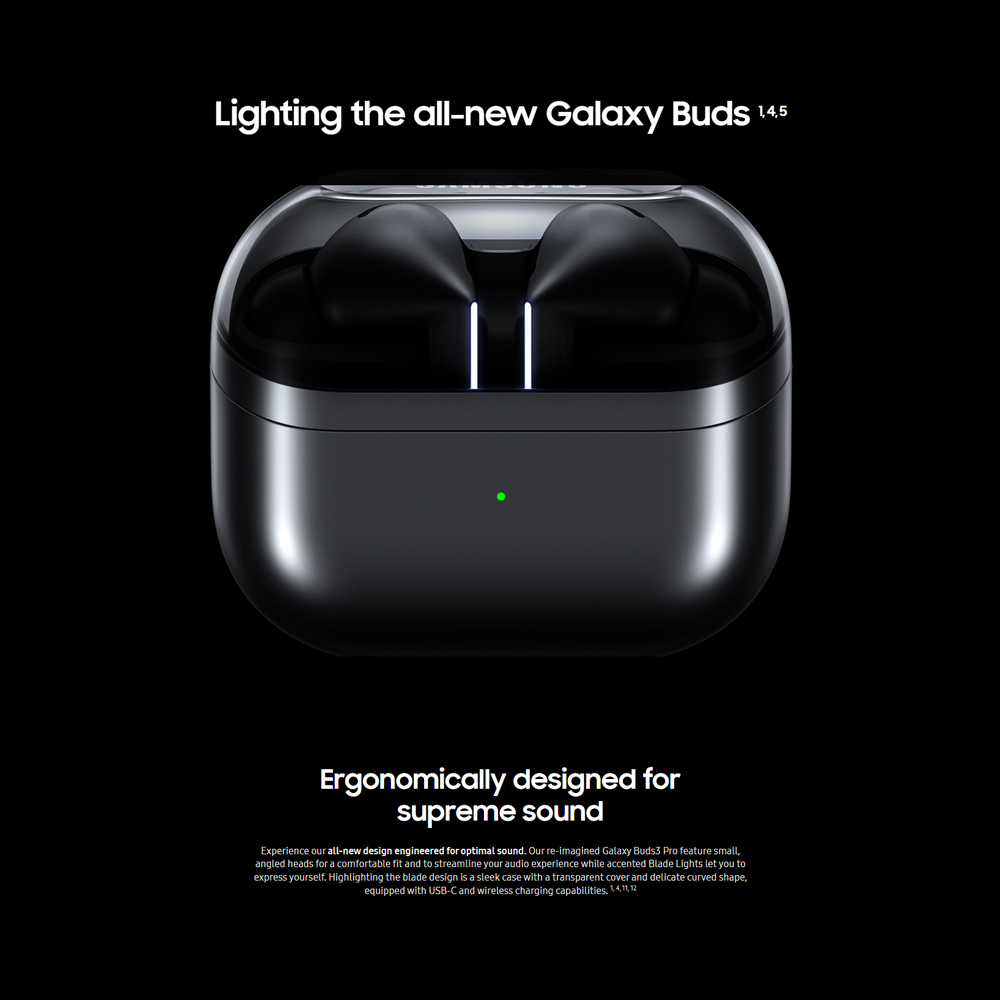SAMSUNG Galaxy Buds3 Pro | Ultimate Hi-Fi | Iconic design with Blade Lights | Adaptive Noise Control