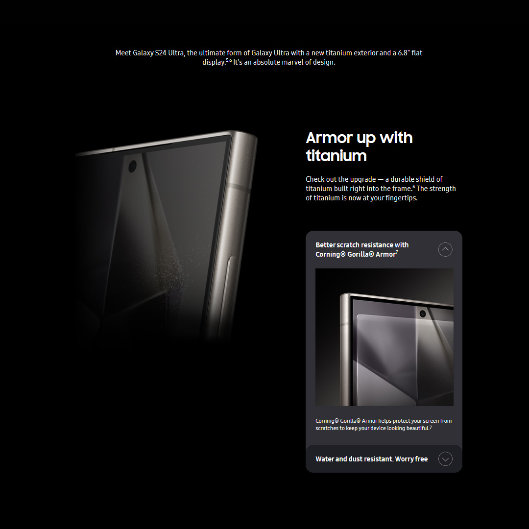 (Pre-Order 18.01.24 - 06.02.24) SAMSUNG Galaxy S24 Ultra | 12GB+256GB / 12GB+512GB / 12GB+1TB | Dynamic LTPO AMOLED 2X | Built-in S Pen | Galaxy AI | Smartphone with 1 Year Warranty