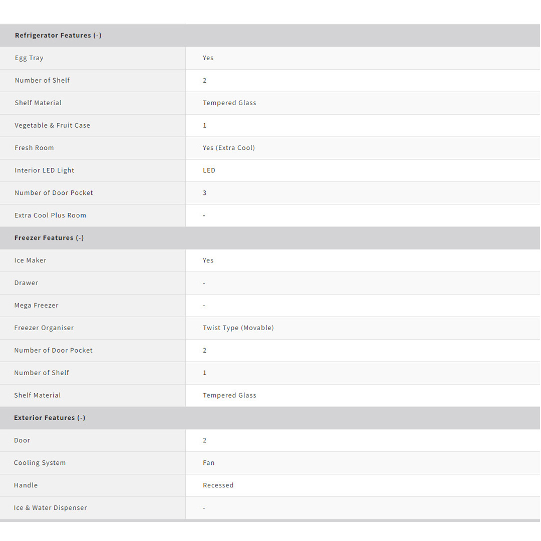 SHARP 440L/480L 2 Doors Top Mount Pelican J-Tech Inverter Refrigerator | Extra Cool | Express Freezing | Door Alarm | Refrigerator with 1 Year Warranty