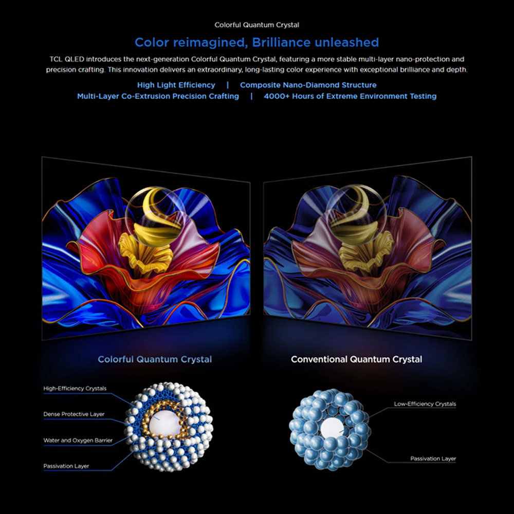 TCL 85"/98" 4K UHD QLED Google TV 85P8K/98P8K | QLED | 144Hz Native Refresh Rate | ONKYO 2.1 Hi-Fi System | AiPQ Pro Processor