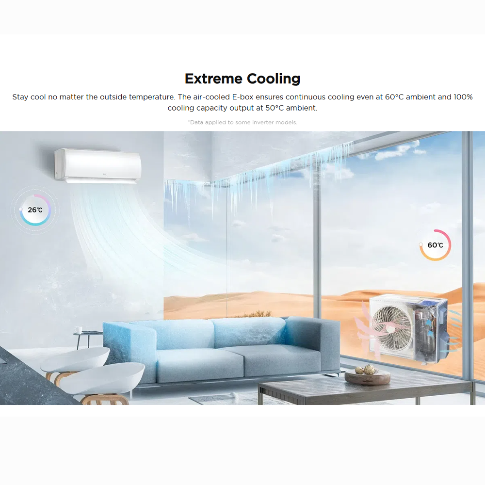 TCL 1 / 1.5 HP The Elite Series Air Conditioner TAC-09CSD/KC / TAC-12CSD/KC | Turbo Cooling | Low Noise | 4-Step Auto Clean | Extreme Cooling | I FEEL
