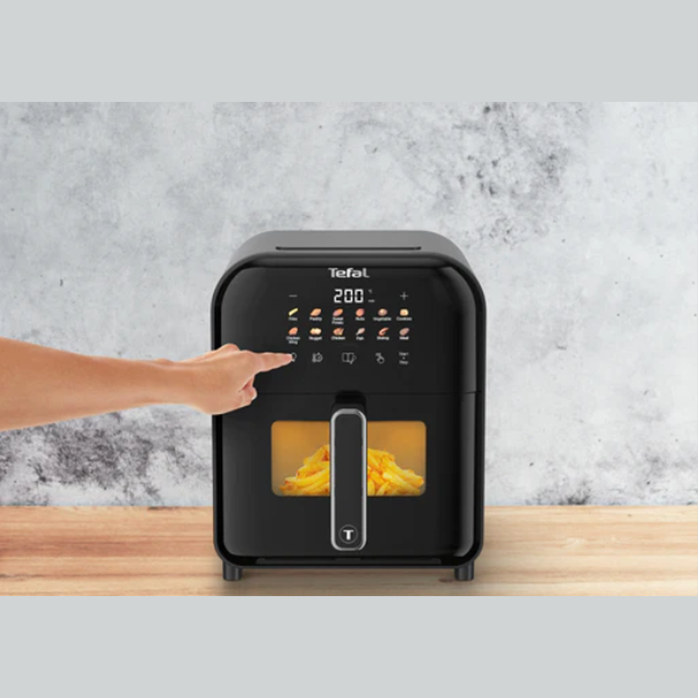 Tefal 6L Easy Fry Far-Infrared Vision Digital Air Fryer EY821865 | Far-Infrared Technology | Digital Control Panel | With Viewing Window