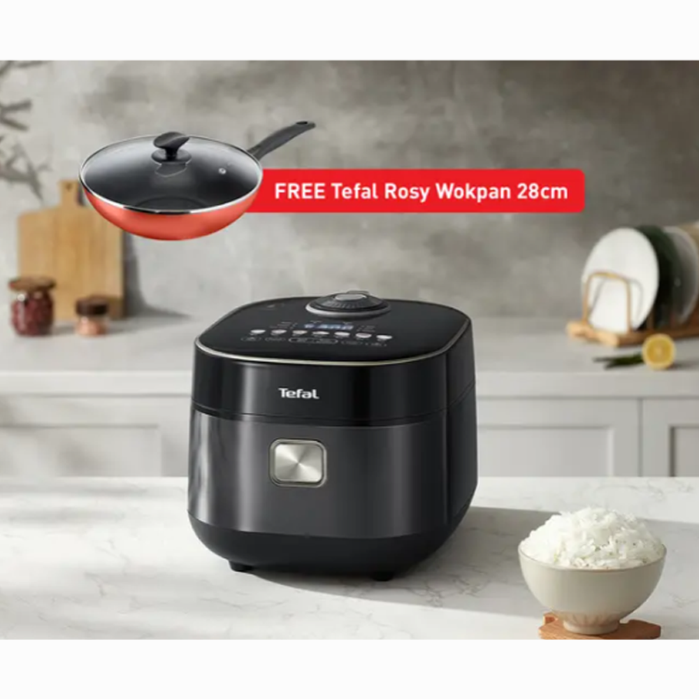 Tefal 1.5L Far Infrared IH Rice Cooker RK8868 | 12-hour Keep Warm feature | Touch control panel | 13 versatile cooking programs