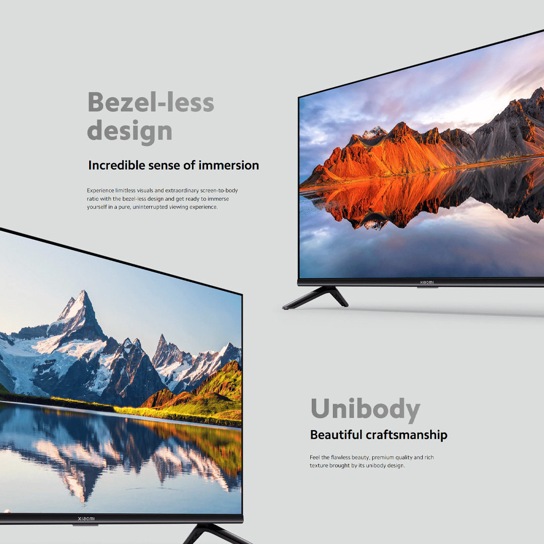 Xiaomi 43" FHD / 55" 4K UHD Google TV | TV A 43 FHD / TV A 55 | Bezel-Less Design | High-Performance Processor | Google TV with 2 Year Warranty
