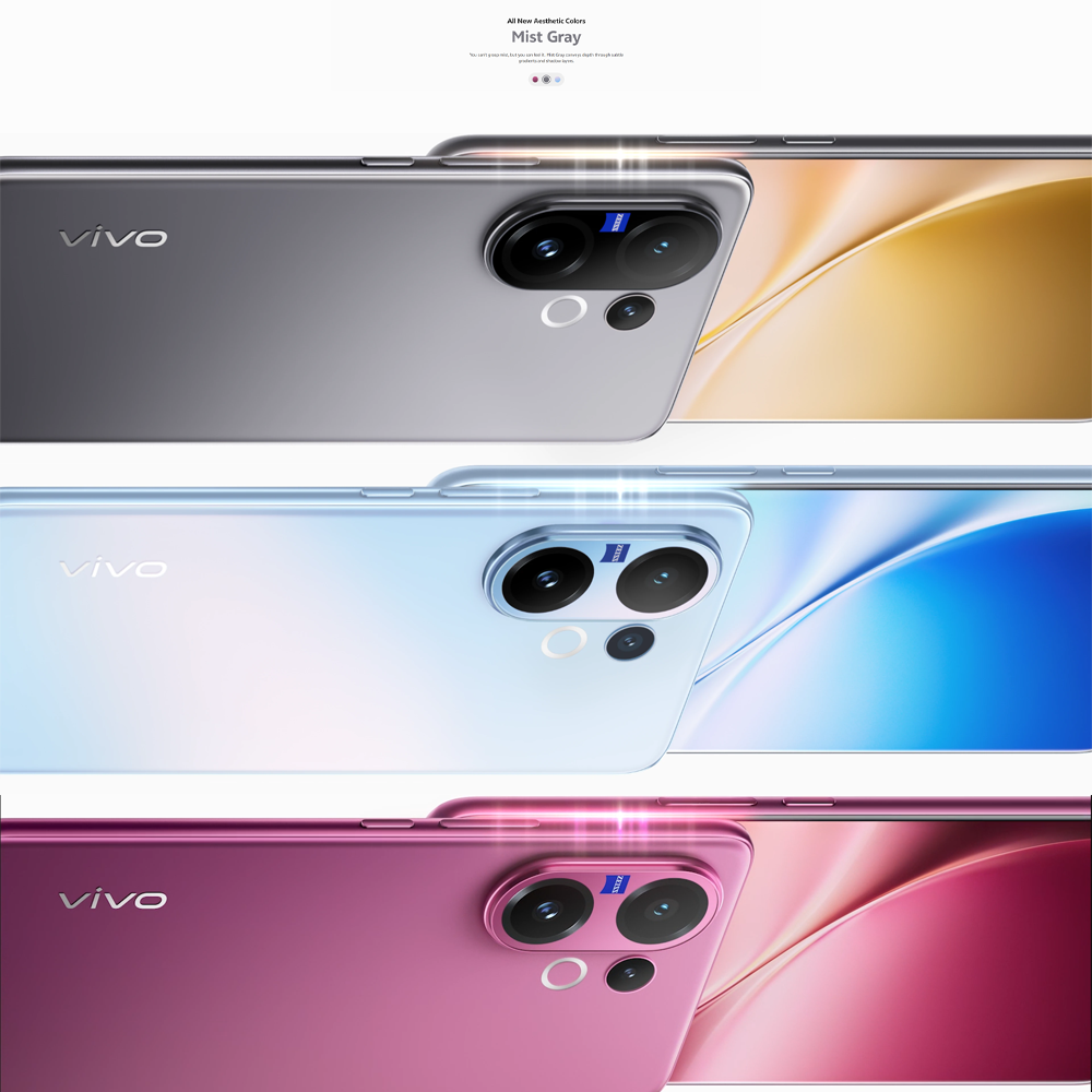 vivo V60 5G | Rear Camera 50MP | Qualcomm SM7750-AB Snapdragon 7 Gen 4 (4 nm) | 6.77 inches, AMOLED | Li-Po 6500 mAh,