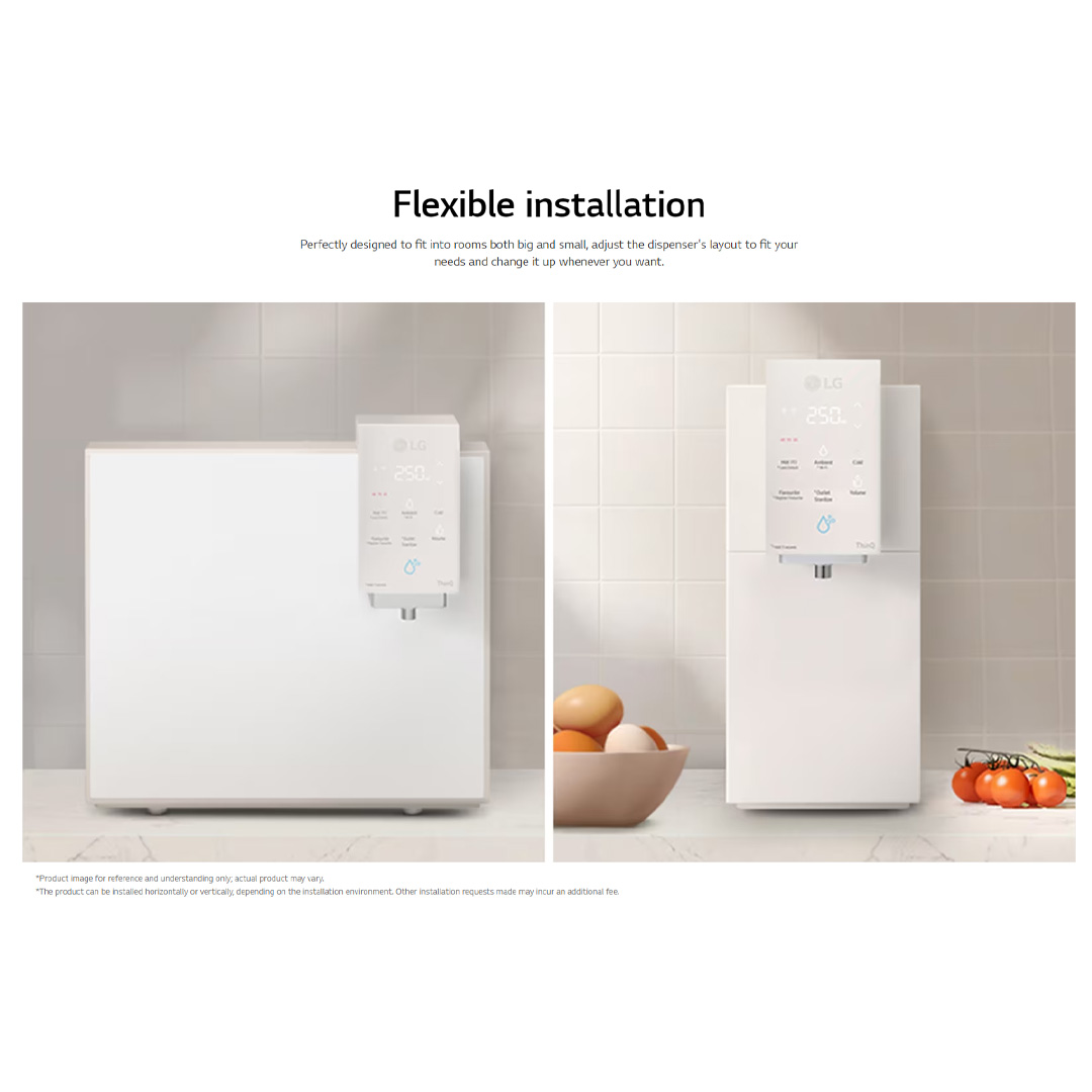 LG PuriCare Objet Collection Water Purifier WD518AN.ABGRLML | Up and Down Auto Moving Tap | Control Button Panel | Water Purifier with  1 Year Warranty