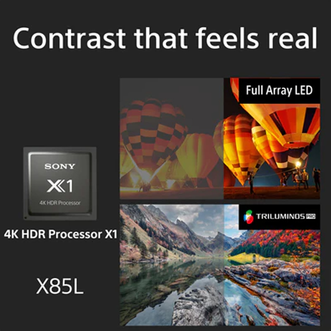SONY 55"/65" 4K UHD High Dynamic Range (HDR) Smart TV | KD-55X85L/KD-65X85L | 4K HDR Processor X1™ | X-Motion Clarity™ | Smart TV with 2 Year Warranty
