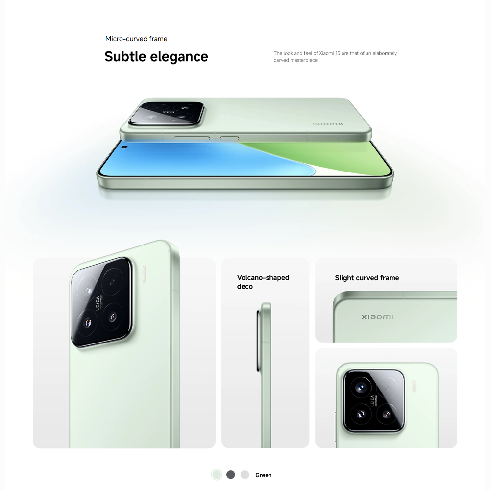 Xiaomi 15 12GB+256GB/ 12GB+512GB | Qualcomm SM8750-AB Snapdragon 8 Elite (3 nm) | 6.36 inches, LTPO AMOLED | 50MP Camera | Li-Po 5240 mAh, 90W HyperCharge