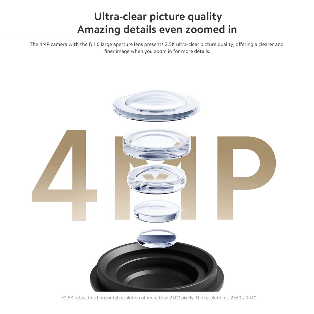 Xiaomi 2500P Outdoor Camera CW300  | Smart Full-Color Night Vision | IP66 Water and Dust Resistant | AI Human Tracking | Audible and Visual Alarm